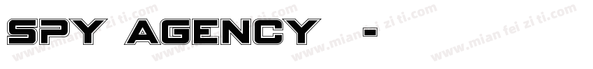 spy agency普通字体转换